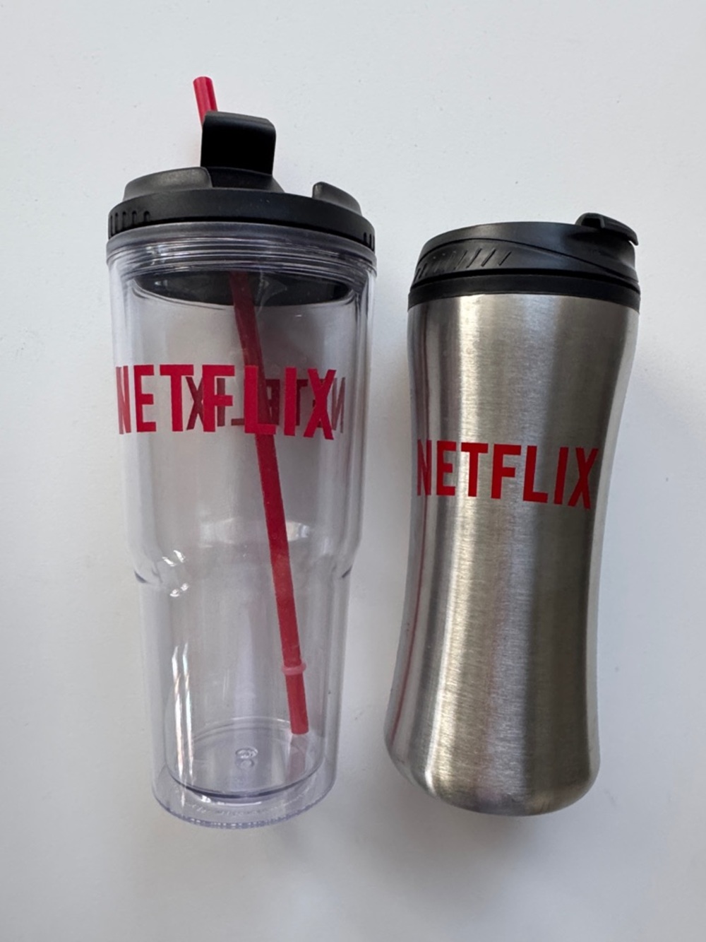 Set of Two Netflix Branded Cups